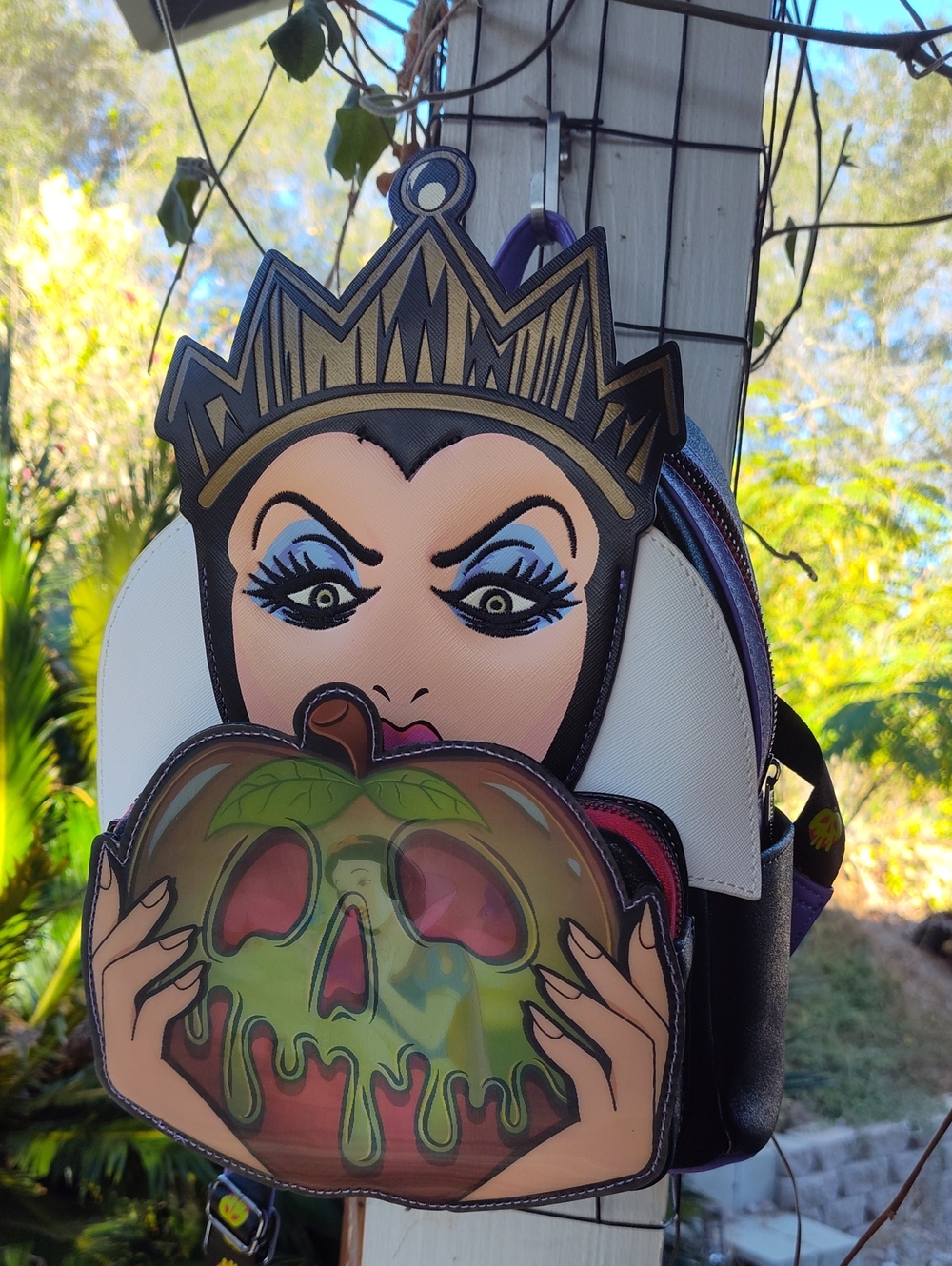 Loungefly Disney Snow White Evil Queen Poison Apple Mini Backpack